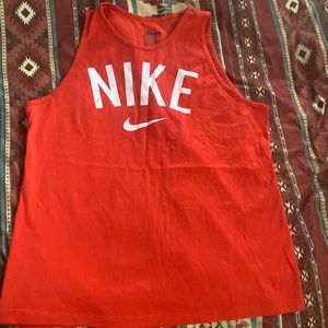 Nike sports shirt new color red size small fits like a medium